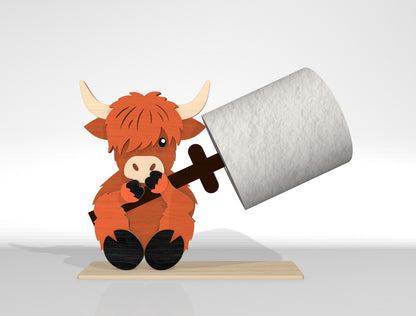 Animal Toilet Roll Holder SVG Bundle Laser Cut File for Glowforge and LightBurn
