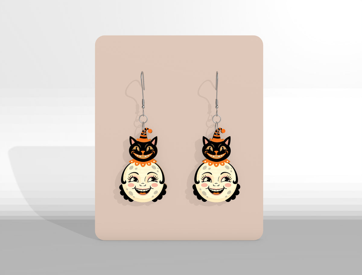 Halloween Earrings SVG Bundle Laser Cut Designs