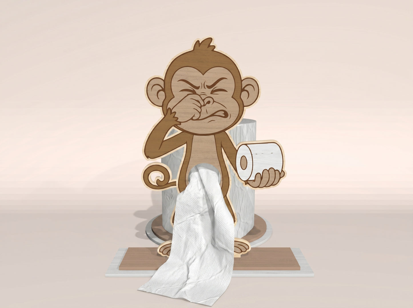 Animal Toilet Paper Holder SVG Bundle for Glowforge and xTool
