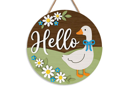 Goose Door Hanger SVG Laser Cut File for xTool and Glowforge