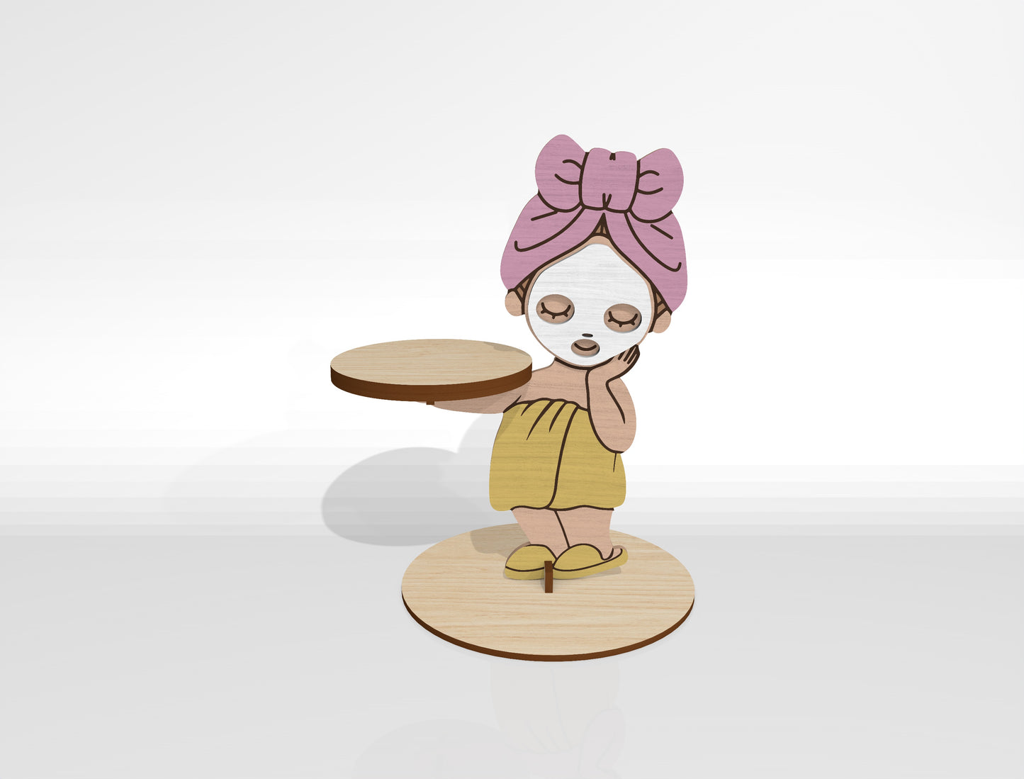 Spa Girl Makeup Tray SVG Bundle for Glowforge, xTool, or LightBurn