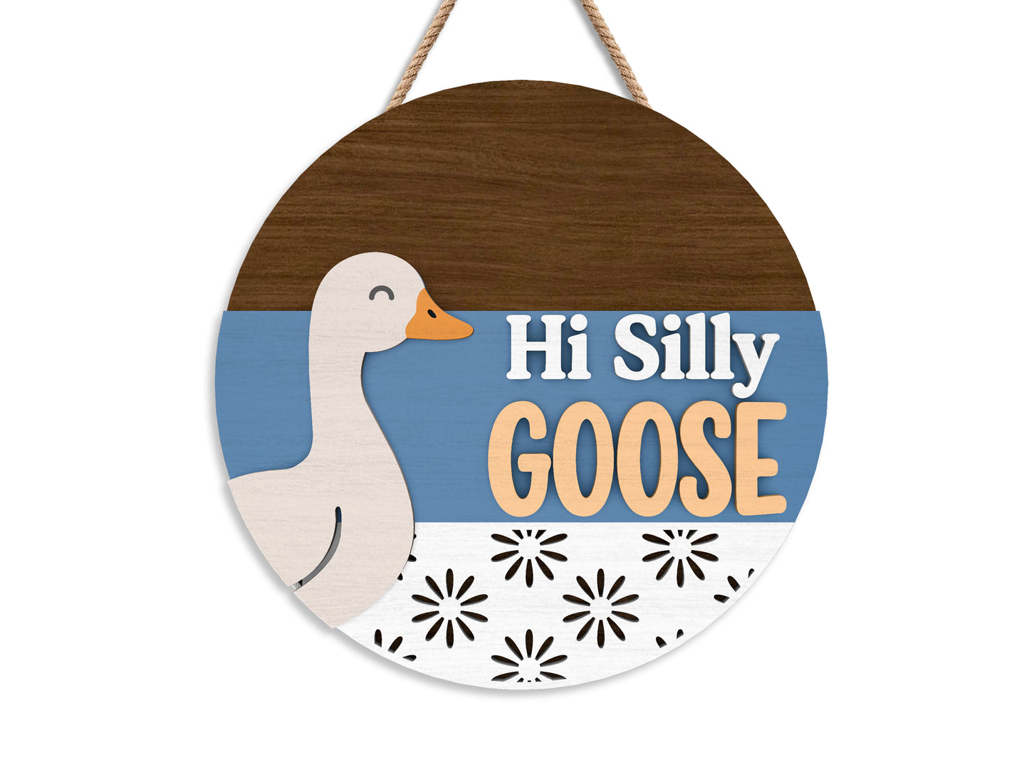 Goose Door Hanger SVG Laser Cut File for xTool and Glowforge