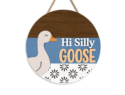 Goose Door Hanger SVG Laser Cut File for xTool and Glowforge