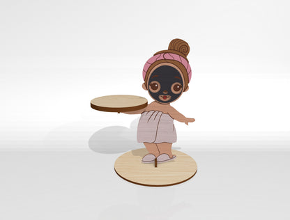 Spa Girl Makeup Tray SVG Bundle for Glowforge, xTool, or LightBurn
