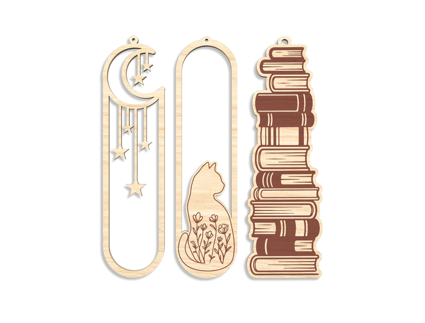 Floral Bookmark SVG Bundle 25 Designs for xTool and Glowforge