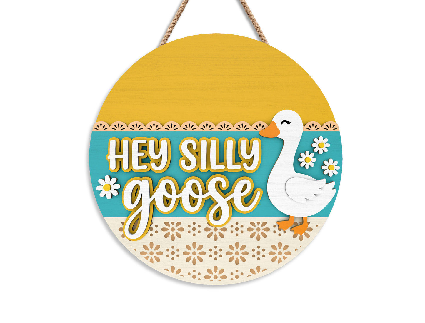 Goose Door Hanger SVG Laser Cut File for xTool and Glowforge