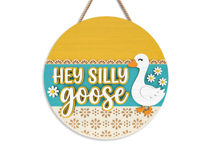 Goose Door Hanger SVG Laser Cut File for xTool and Glowforge
