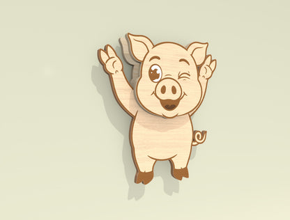 Animal Magnets SVG Bundle Laser Cut File for LightBurn and Glowforge