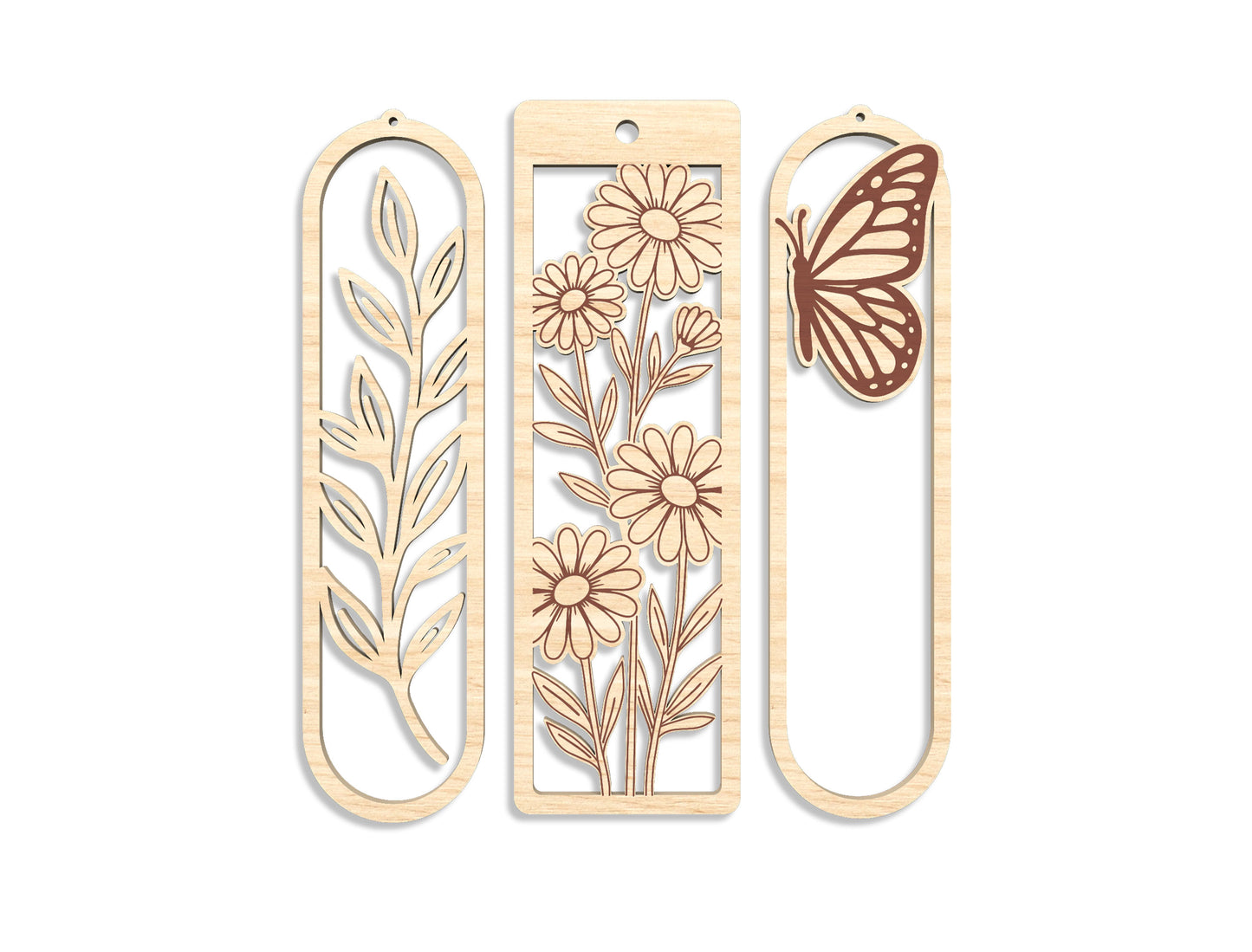Floral Bookmark SVG Bundle 25 Designs for xTool and Glowforge