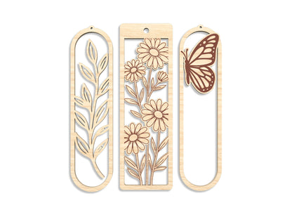 Floral Bookmark SVG Bundle 25 Designs for xTool and Glowforge