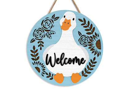 Goose Door Hanger SVG Laser Cut File for xTool and Glowforge