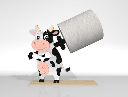 Animal Toilet Roll Holder SVG Bundle Laser Cut File for Glowforge and LightBurn