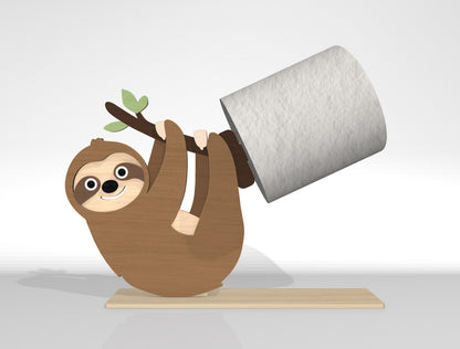 Animal Toilet Roll Holder SVG Bundle Laser Cut File for Glowforge and LightBurn