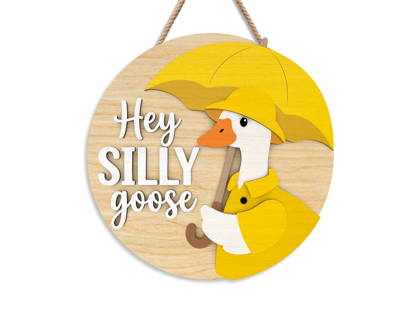 Goose Door Hanger SVG Laser Cut File for xTool and Glowforge