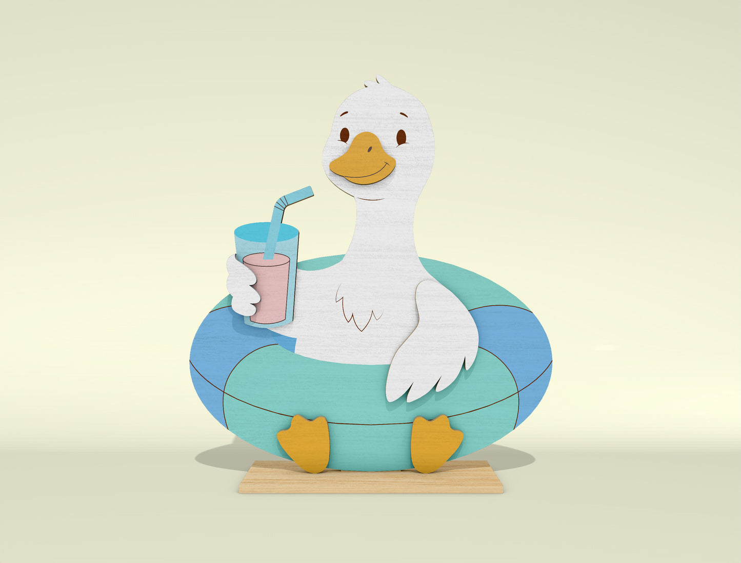 Summer Goose Shelf Sitter SVG Bundle for Glowforge and LightBurn