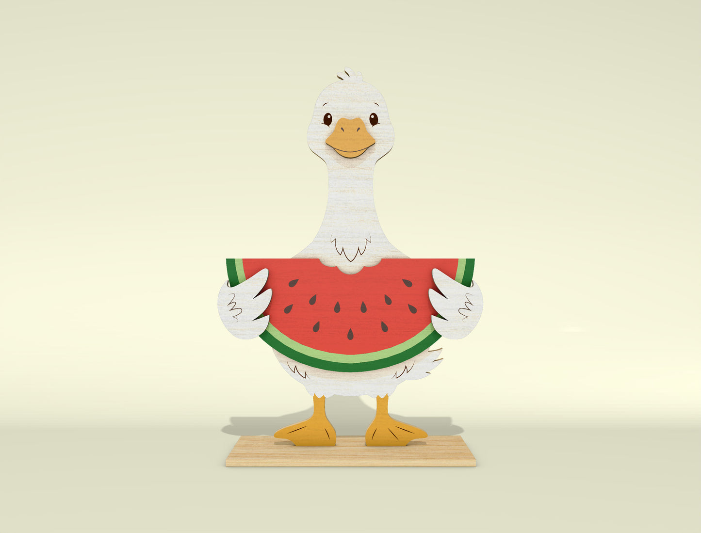 Summer Goose Shelf Sitter SVG Bundle for Glowforge and LightBurn