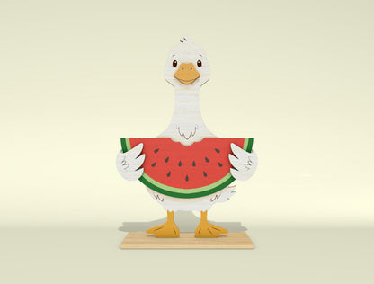 Summer Goose Shelf Sitter SVG Bundle for Glowforge and LightBurn