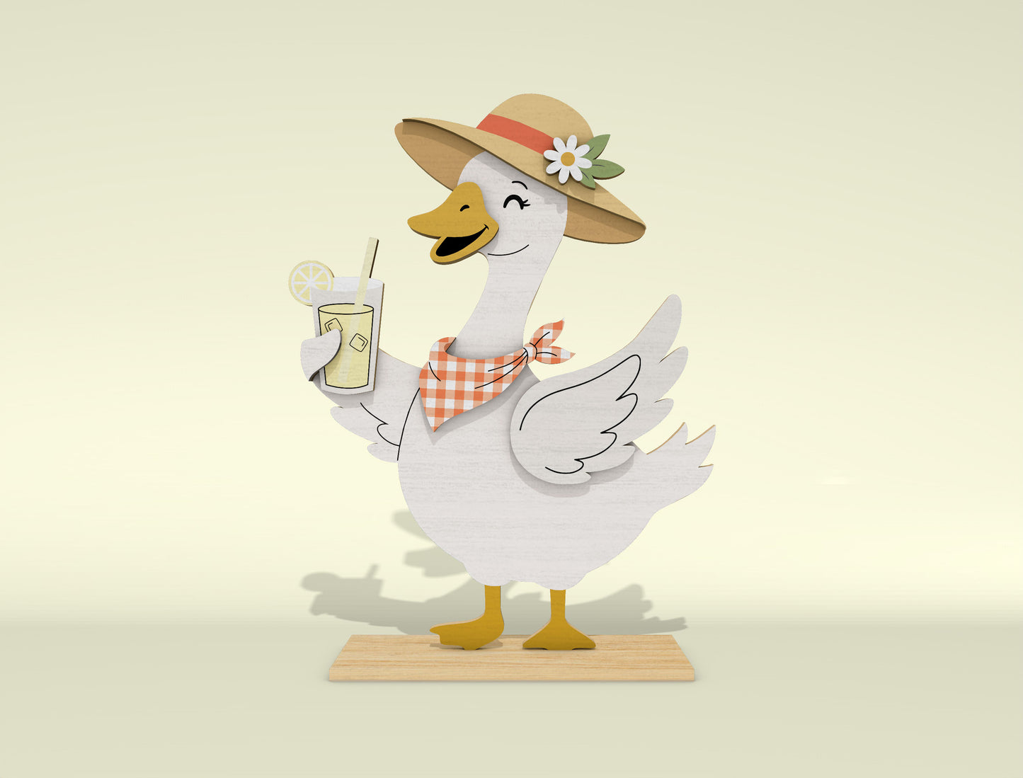 Summer Goose Shelf Sitter SVG Bundle for Glowforge and LightBurn