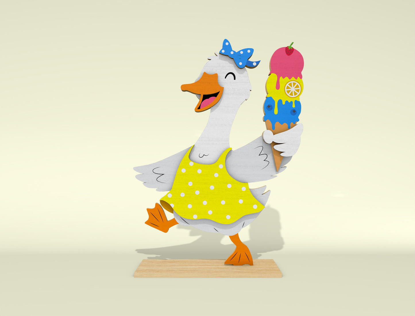Summer Goose Shelf Sitter SVG Bundle for Glowforge and LightBurn