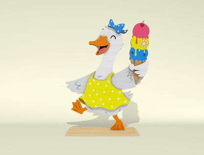 Summer Goose Shelf Sitter SVG Bundle for Glowforge and LightBurn