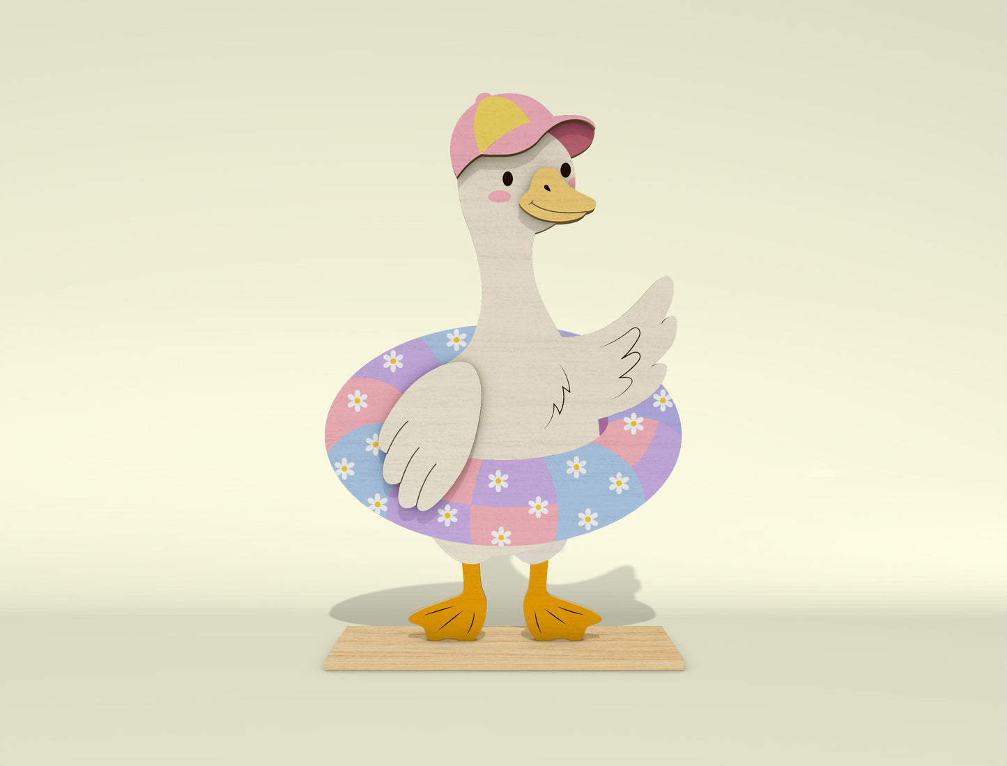 Summer Goose Shelf Sitter SVG Bundle for Glowforge and LightBurn