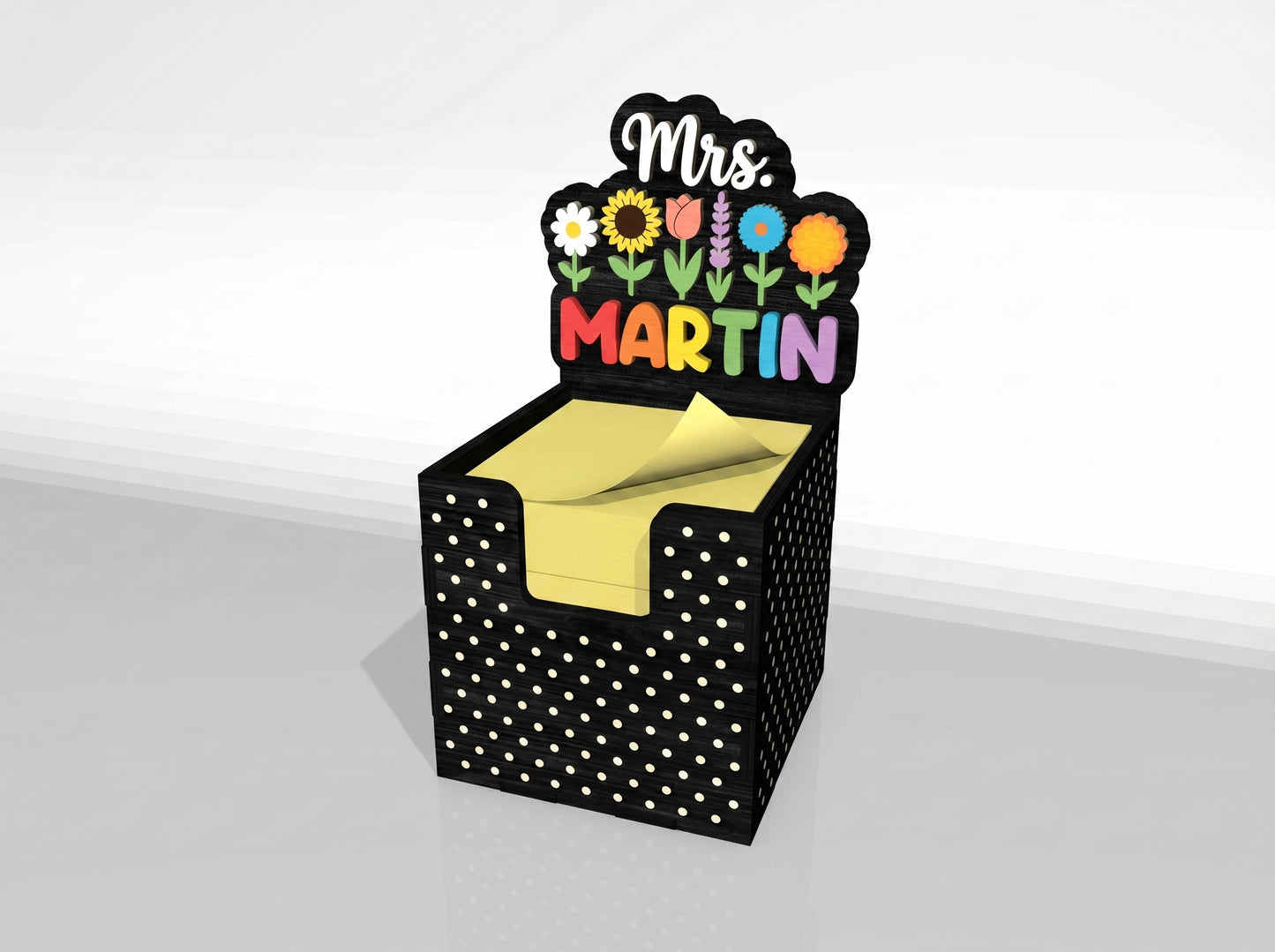 Teacher Sticky Note Holder SVG Bundle for Glowforge and xTool