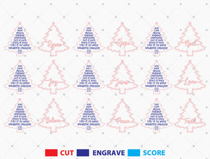 Names of Jesus Christmas Tree Ornament SVG Bundle 6
