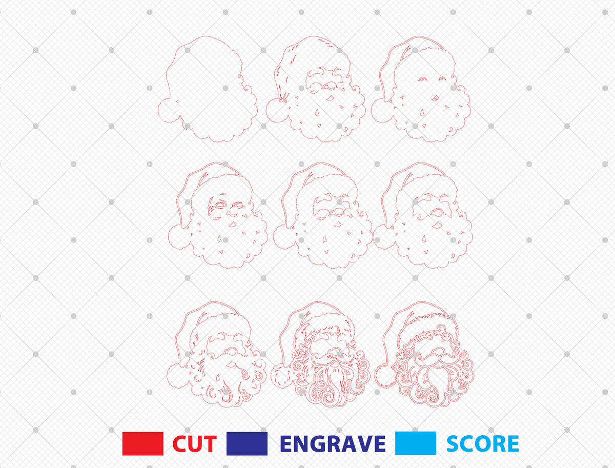 Christmas Character Wood Cutout SVG Bundle 14