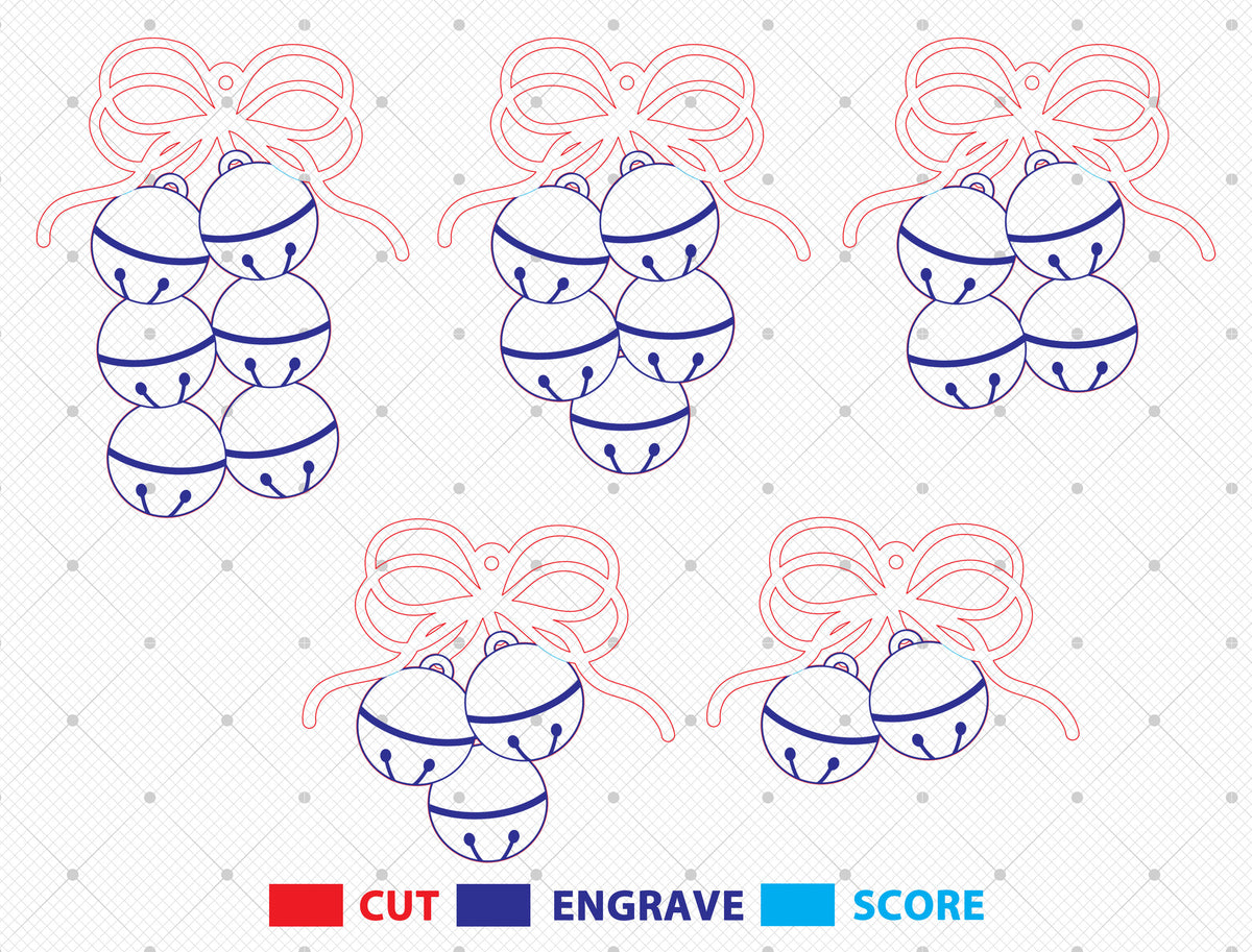 Personalized Jingle Bell Family Christmas Ornament SVG 5
