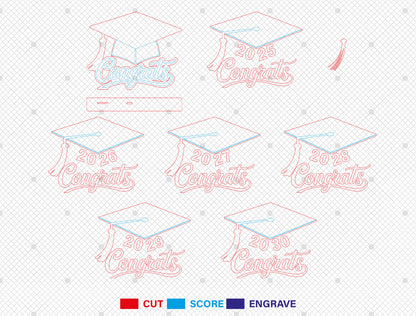 Personalized Graduation Table Sign SVG for xTool and Glowforge
