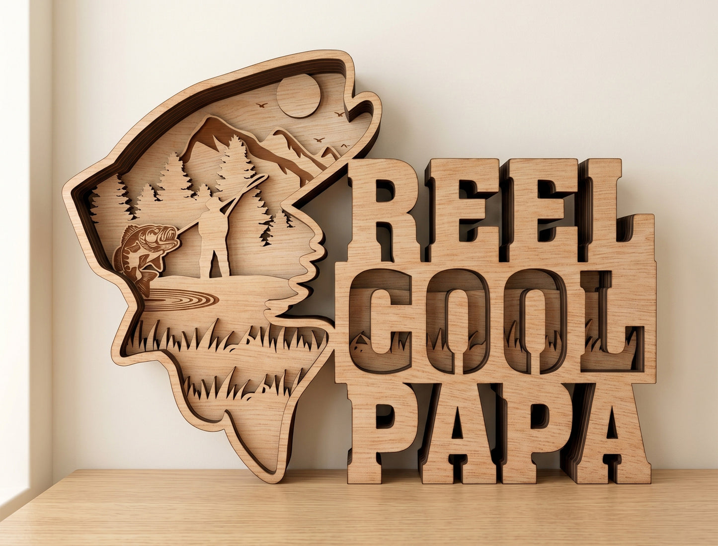 Father's Day Laser Cut SVG Bundle 8 Designs Glowforge xTool LightBurn