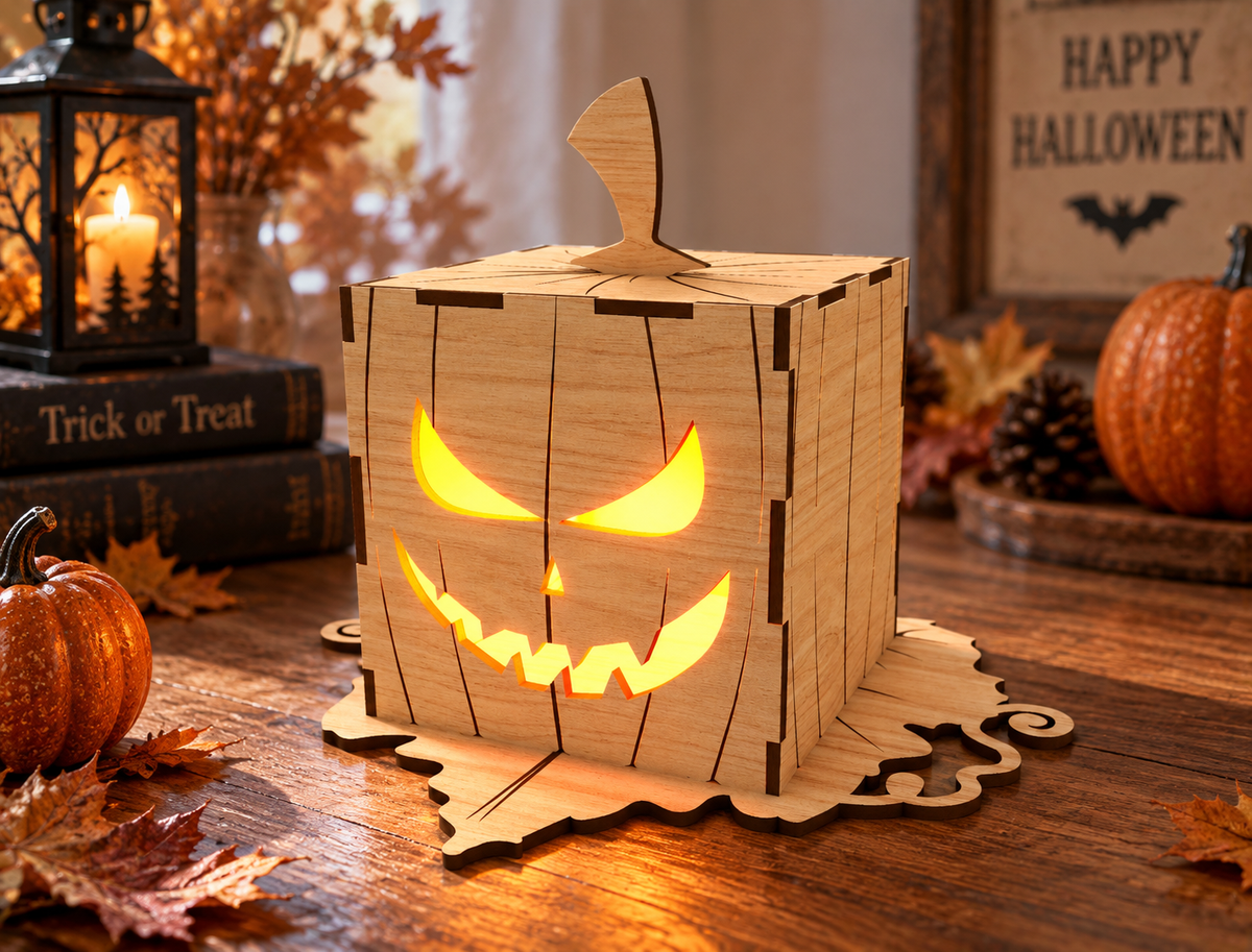 150+ Halloween Lantern & Candle Holder SVG Bundle Laser Cut Files