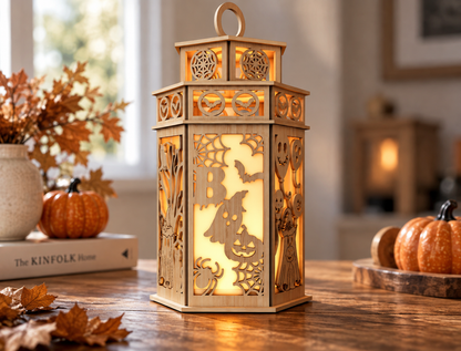 150+ Halloween Lantern & Candle Holder SVG Bundle Laser Cut Files