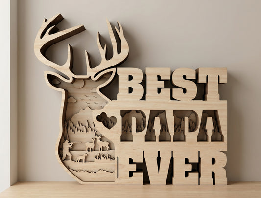 Father's Day Laser Cut SVG Bundle 8 Designs Glowforge xTool LightBurn
