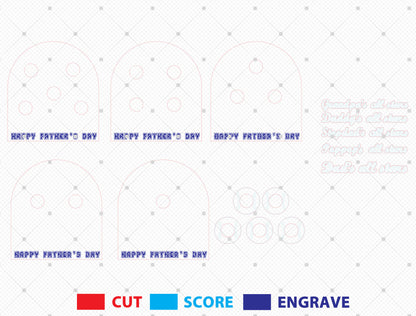 Personalized Baseball Dad Photo Sign SVG for Glowforge and xTool