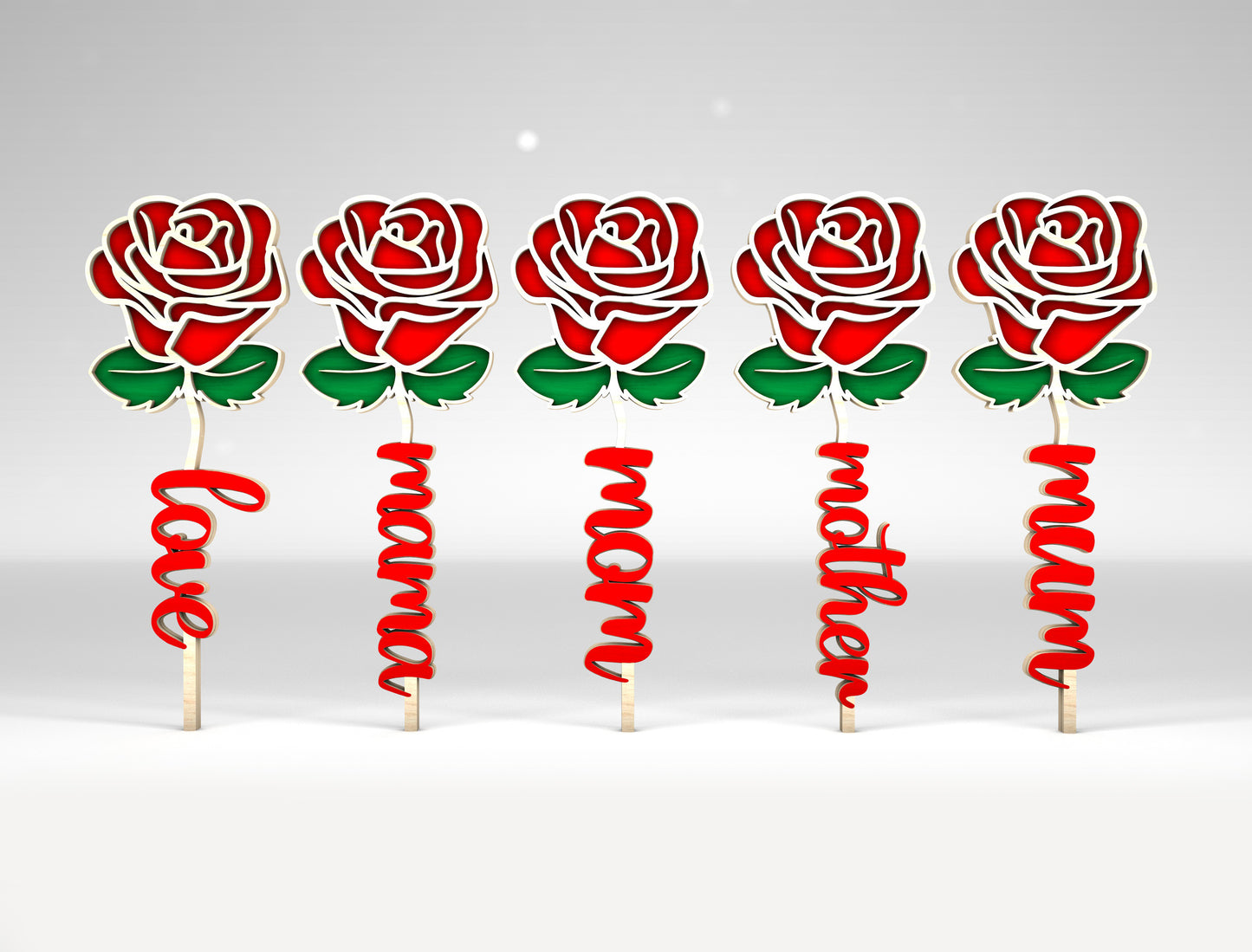 Floral Mom Gift Box SVG Bundle Mother's Day for LightBurn and xTool