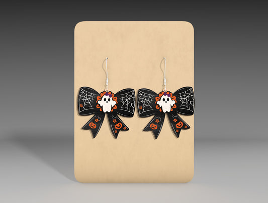 Halloween Bow Earrings SVG Bundle for Glowforge xTool LightBurn 9 Designs