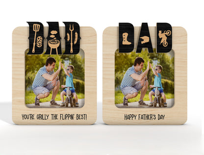 Dad Tool Photo Frame SVG Bundle Laser Cut File for Glowforge and xTool