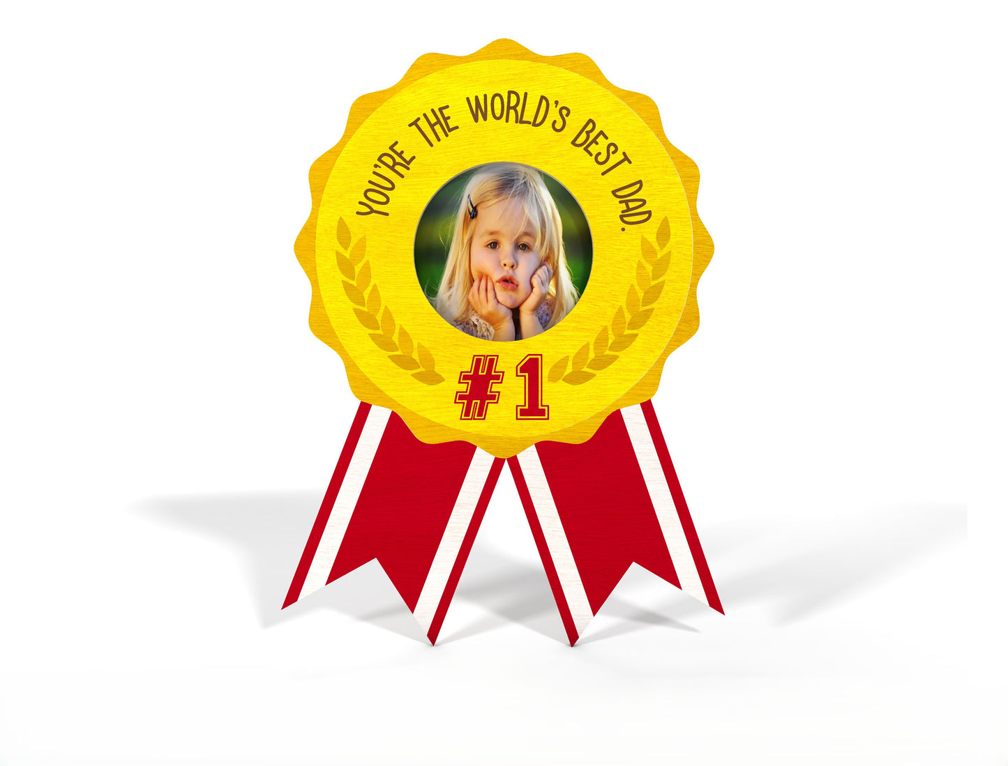 Daddy Award Photo Magnet SVG Bundle Laser Cut File for LightBurn and Glowforge