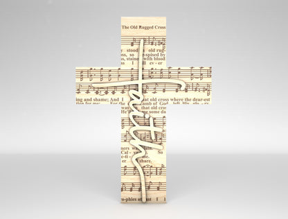 Christian Cross Tabletop Faith Shelf Sign SVG Bundle for Glowforge and xTool