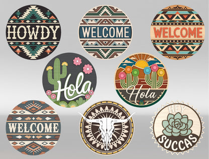 Southwest Welcome Sign SVG Bundle Laser Cut File for Glowforge and xTool