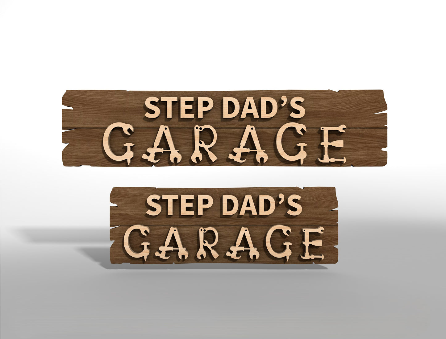 Dad Workshop Garage Sign SVG for Glowforge and xTool Laser File