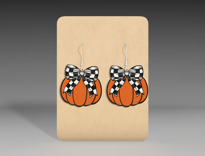 Halloween Bow Earrings SVG Bundle for Glowforge xTool LightBurn 9 Designs
