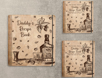Daddy Recipe Book SVG Bundle for Glowforge and xTool Laser Files