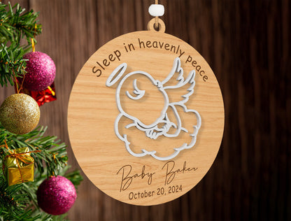 Angel Baby Memorial Ornament SVG Bundle for Glowforge and xTool