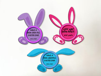 Funny Bunny Ear Tag Sign SVG Bundle 10 Easter Designs for Glowforge