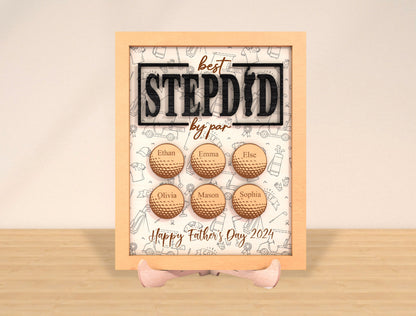 Personalized Golf Dad Sign SVG Laser Cut File for Glowforge and xTool