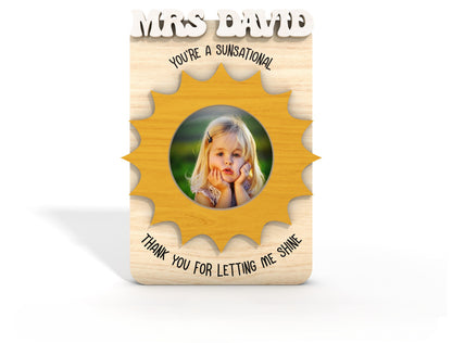 Teacher Photo Magnet Frame SVG Bundle for Glowforge and LightBurn