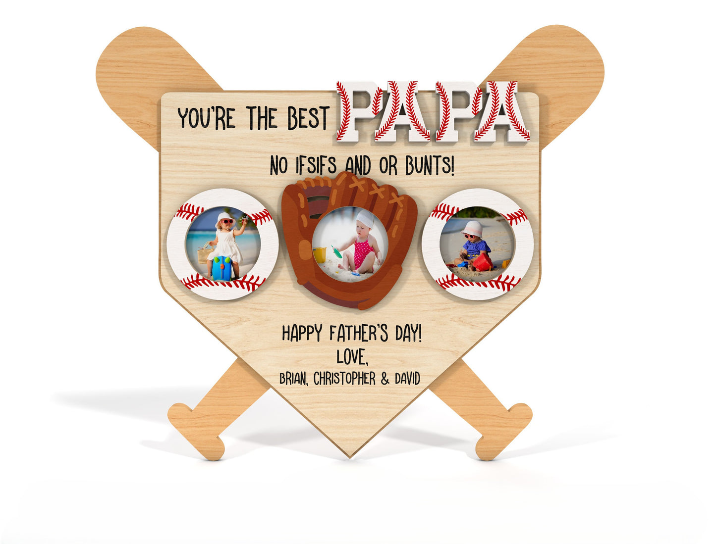 Baseball Photo Magnet SVG Laser Cut File for Glowforge xTool
