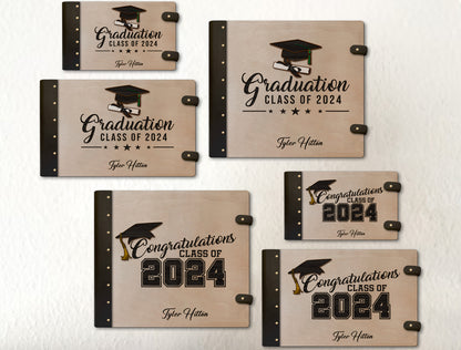 Graduation Guest Book Binder SVG for LightBurn and Glowforge